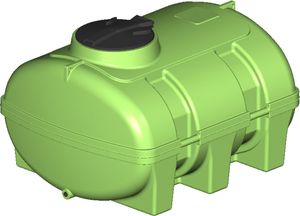 Wasserfass / Transportfass 1000 Liter AQUA-FLEX grün
