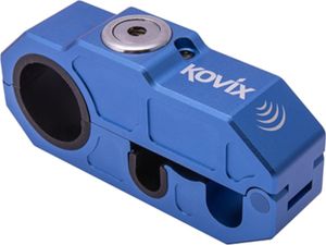 Kovix KHL Grip Lock niebieska blokada dźwigni hamulca z alarmem