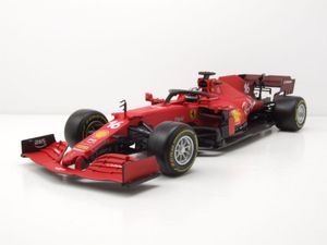 Ferrari SF21 Formel 1 Racing 2021 #16 rot Charles Leclerc Modellauto 1:18 Burago