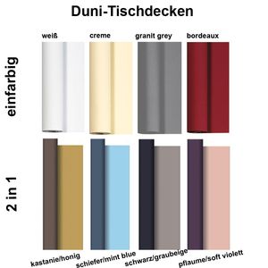 10m Duni Tischdecke Breite 125cm Papiertischdecke Premium Dunicel, Farbe:weiß