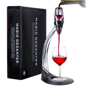 Weinbelüfter Magic Decanter Deluxe mit Ständer Luxus Wein-Dekanter Dekantierer Wein-Ausgießer