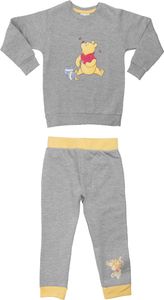 Disney Winnie Puuh Baby Set Unisex Oberteil Pullover mit Hose 2-Teiler Grau 62-68