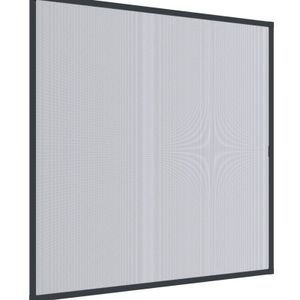 PRO Fliegengitterfenster mit Rahmen, zum Einhängen, Höhe:150 cm, Farbe:anthrazit, Breite:140 cm