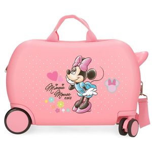 Joumma Bags Sitzkoffer Ziehkoffer Kinderkoffer Kinder Hartschalen Koffer Disney Minnie Maus Rosa