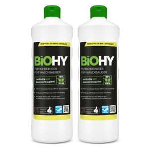 BiOHY Teppichreiniger für Waschsauger, Teppichshampoo, Textilreiniger, Dampfreiniger Teppich – 2er Pack (2 x 1 Liter Flasche)