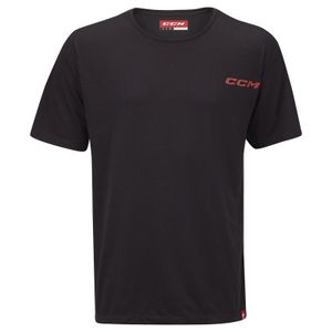 CCM Lumber Yard tričko pre dospelých, predné, zadné grafické, čierne, veľkosť: M