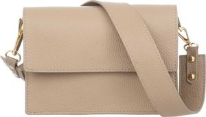 Frena Handtasche aus italienischem Leder - Magnetverschluss, 2 Fächer, verstellbarer Schulterriemen - Perfekte Innenorganisation - Beige Frena Handtasche aus italienischem Leder - Magnetverschluss, 2 Fächer, verstellbarer Schulterriemen - Perfekte Innenorganisation - Beige