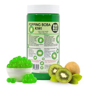 Popping Boba - Fruchtperlen für Bubble Tea | Kiwi - Fruchtige Tapioka Perlen von Bubble Mania - 450 G