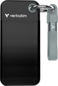 Verbatim Pocket SSD 1 TB USB Type-C 3.2 Gen 2 (3.1 Gen 2) Čierna, sivá