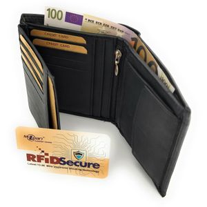 McLean echt Leder Geldbörse Portemonnaie Geldbeutel RFID NFC Schutz