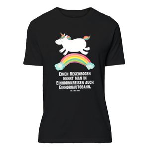 Mr. & Mrs. Panda Größe XL T-Shirt Einhorn Regenbogen - Schwarz - Geschenk, Männer, T-Shirt mit Spruch, Pegasus, Damen, Einhorn Deko, Unicorn, Glitzer, Party, Einhornpower