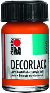 Marabu Acryllack "Decorlack" orange 15 ml im Glas