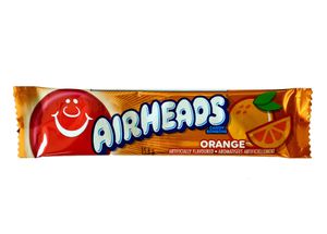 Airheads | Orange 15,6g, Kaubonbon, Kaustreifen, amerikanische Süßigkeiten