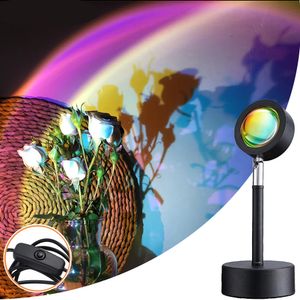 Sunset Lamp Sonnenuntergang Lampe Sonnenlampe Sunset Light LED Projektor Sonnenlicht Lampe Sonnenaufgang Lampe für Selfie Beleuchtung Party Dekoration