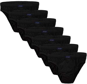 BRUBAKER 7-pack pánske slipy 100% bavlna - veľkosť XL čierna