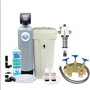 Wasserenthärtungsanlage Entkalkungsanlage MEC80 TOP-Line Wasserenthärter mit freistehendem Solebehälter + Set 4