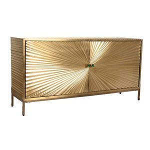 Anrichte DKD Home Decor Gold Brass Mango-Holz 160 x 40 x 80 cm