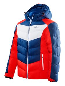 BLACK CREVICE - Herren Wintersport Jacke | Farbe: Blau/Rot | Größe: 50