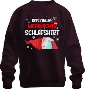 Oficiálne vianočné tričko na spanie Gnome Gnome - Christmas Xmas Christmas Uni pulóver, bordová, 3XL