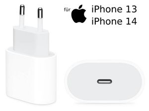 Apple MHJE3ZM/A Power-Ladegerät 230V für APPLE iPhone 13,iPhone 14 - 20W, USB Typ C Adapter