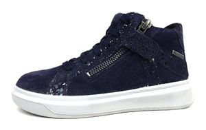 Superfit Cosmo Kinderschuhe Mädchen Halbschuhe Schnürer Schnürer Blau Freizeit, Schuhgröße:33 EU