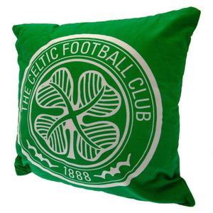 Celtic FC - Crest - Plyšový vankúš TA8041 (jedna veľkosť) (zelená/biela)