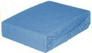 Stretch-Frottee-Bettlaken 120 x 200 cm (Farbe: Blau)