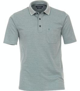 Casa Moda - Herren Polo-Shirt unifarben in verschiedenen Farben (993106500), Größe:6XL, Farbe:türkis (393)