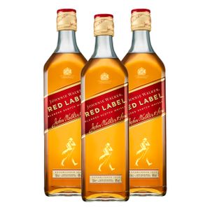 Johnnie Walker Red Label, 3er, Blended Scotch Whisky, Relaunch 2019, Alkohol, Alkoholgetränk, Flasche, 40%, 700 ml, 752438