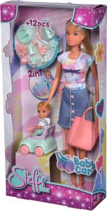 Steffi Love Baby Car Puppe Rosa  Rosa One Size
