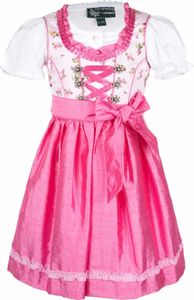 Kinderdirndl Flower rose pink 3-tlg 158
