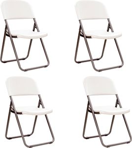 Lifetime Klappstuhl Set 4er-Set Weiß 56x50x86 cm