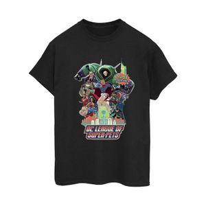 DC Comics - "DC Comics DC League Of Super-Pets Super Powered Pack" T-Shirt für Damen BI21409 (XXL) (Schwarz)