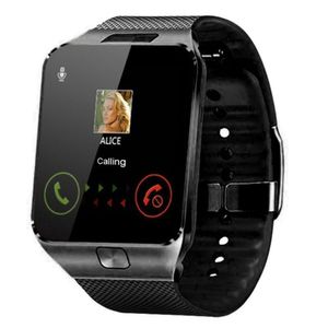 Schwarz,Smartwatches Bluetooth Schlafmonitor Schrittzähler Touchscreen Kamera SIM Slot 230mAh 1,56 Zoll