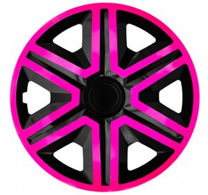 Ohmtronixx Action Radkappen 16´ Zoll (4er Set), schwarz/pink
