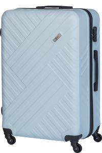Xonic Design Reisekoffer - Hartschalen-Koffer mit 360° Leichtlauf-Rollen - hochwertiger Trolley mit Zahlenschloss in M-L-XL oder Set (Pastell Eisblau XL, groß)