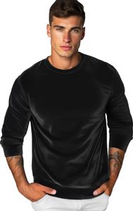 Bluza męska welurowa czarna OZONEE JS/8B1166/3 L