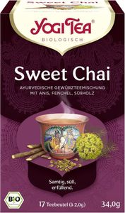 Yogi Tea,Sweet Chai, 17 Teebeutel - 10er Pack (10 x 34,0 g)