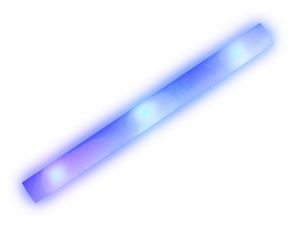 LED Glowstick Party Licht Knicklicht Disco Rave Schaumstoff Leuchtstab Blinkstab, choisir:LSt-19 bleu