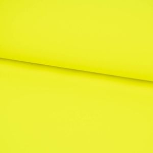 Bekleidungsstoff Polyester wasserabweisend reflektierend uni neon gelb 1,4m Breite