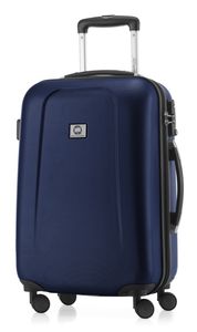 HAUPTSTADTKOFFER - Svatba - Příruční zavazadlo tvrdá skořepina kufr na kolečkách cestovní kufr, TSA, 55 cm, 42 litrů,Tmavě modrý