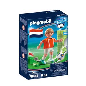 PLAYMOBIL Sport & Action: Fussballspieler Niederlande (70487), Farbe:Multicolor