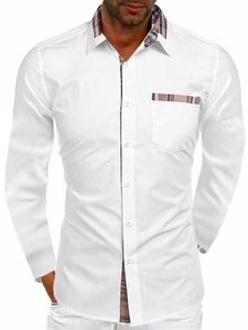 Männer Button Down Langarmshirts Reguläre Fit Tops Komfort Mode Geschäft Shirts Weiss,Größe 3XL