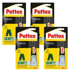 Pattex Textilkleber Spezialkleber hohe Haftfestigkeit spurenfrei 4x20g Tube