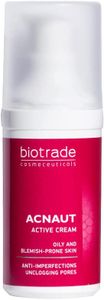 Biotrade Acnаut Aktive Creme Für Fettige Und Zu Akne Neigende Haut Beseitigt Komedonen Pickel Rötungen Irritationen Mattiert Die Haut 30ml