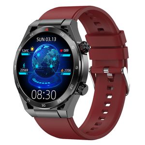 T80 Smartwatch, 1,39-Zoll-IPS-Bildschirm | 360*360-Auflösung | Gesundheitsüberwachung | Mehrere Sportmodi | IP67 wasser- und staubdicht, Silikonarmband, Rot