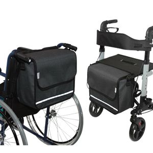 SENIORI Rollator / Rollstuhl Tasche Rollatortasche Rollstuhltasche 3. Grau