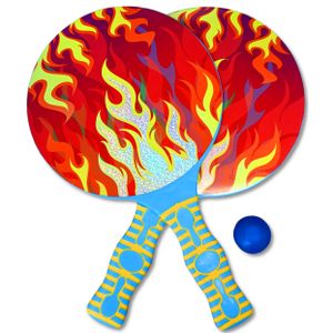 Toi-Toys - GO PLAY Beach Tennis - Flames (2 Schläger + Ball)