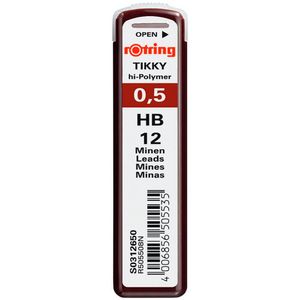 ROTRING fine refill tin fine refill 12 sztuk 0,5 HB