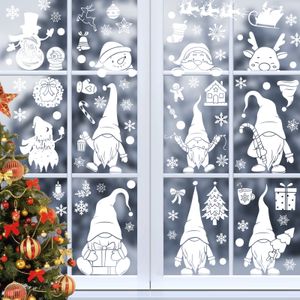 166 Fensterbilder Weihnachten Selbstklebend, Blätter Weihnachten Fenstersticker Winter Deko Weihnachtsdeko, Fensterbilder Weihnachten Wiederverwendbar - Style 2